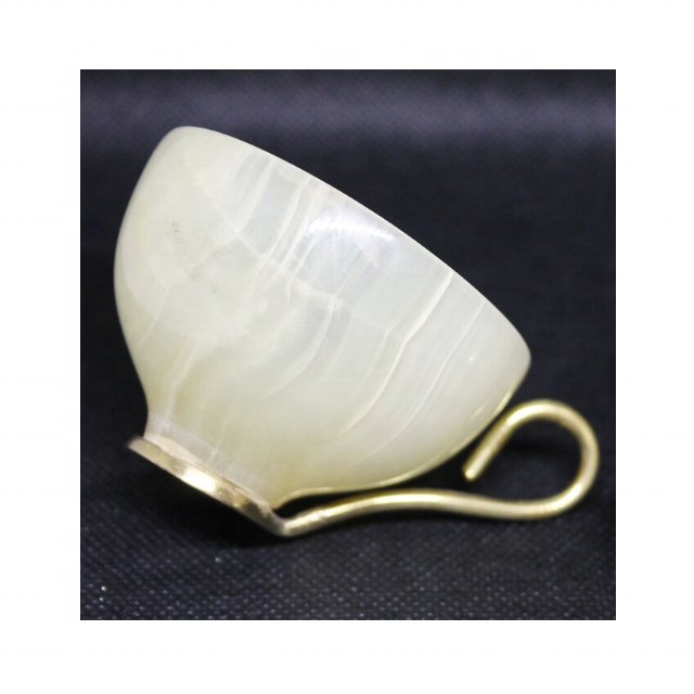 Set Of Delicate Onyx Mugs In Cheap Price With Metal Finishing