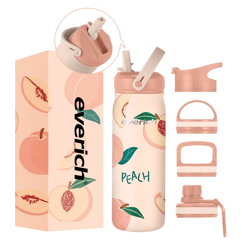 ODM Design Double Wall Thermo Water Bottle Sport Water Bottle With Lid and Straw