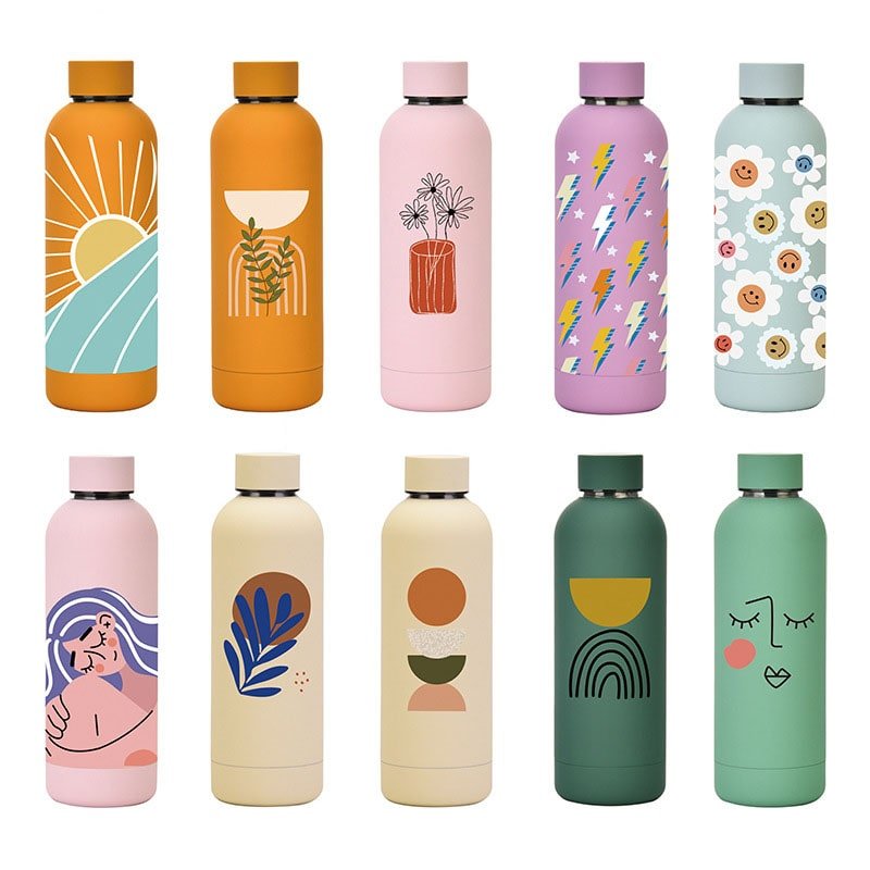 Novedoso Termos Con Radio Para Sublimar Gourdes Isothermes 500ml Water Thermoses Large Water Bottle