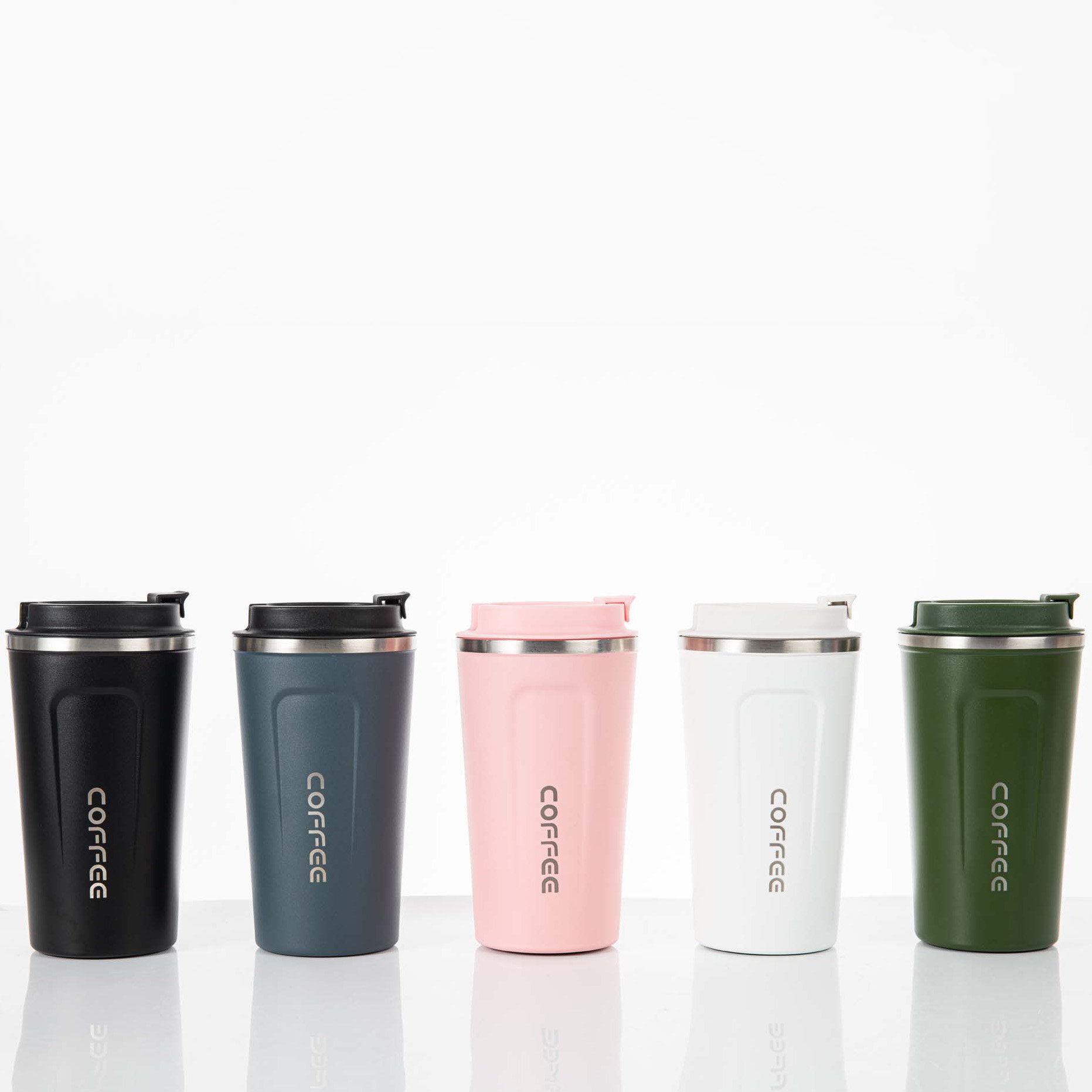 Custom LOGO 17oz 380ml 510ml Stainless Steel Tumbler Insulated Thermal Cups Travel Coffee Mug With LED Lid