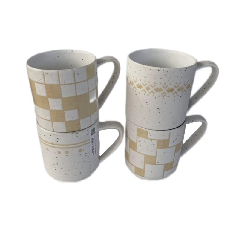 ZSC Christmas Drinking Cup Best Gifts Ceramic custom coffee tea mug with glazed special handle
