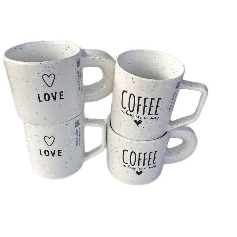 ZSC Christmas Drinking Cup Best Gifts Ceramic custom coffee tea mug with glazed special handle