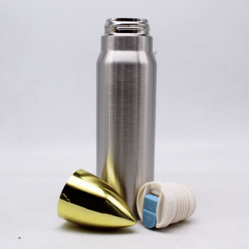 350ml 500ml 1000ml Vacuum Insulated Bullet Tumbler Bullet Shape Thermos Sports Water Bottle