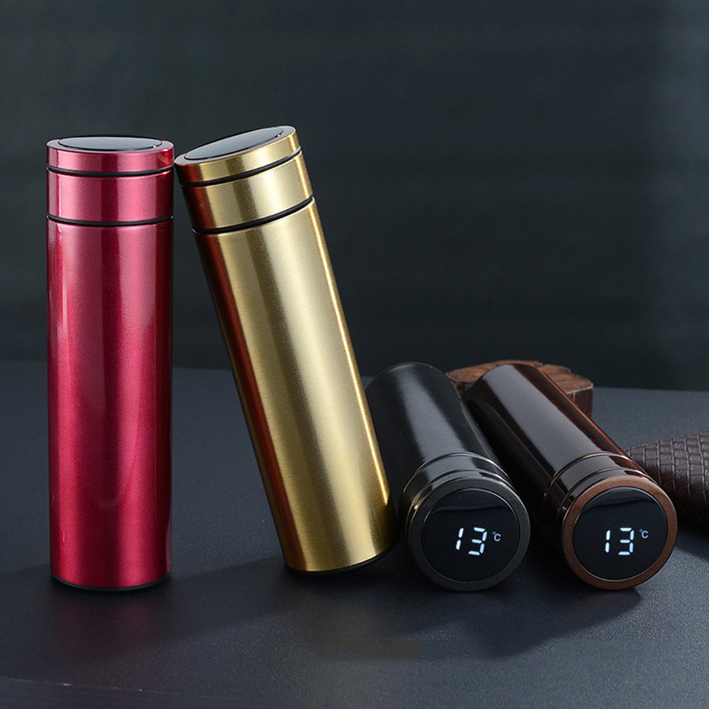 CHUFENG Stainless Steel Cup Vacuum Mug Intelligent Thermos Removable Battery LED Digital Temperature Display Smart Water Bottle