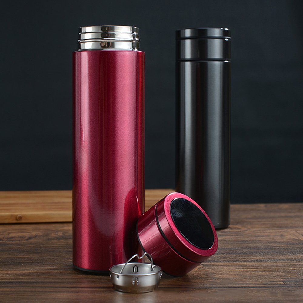CHUFENG Stainless Steel Cup Vacuum Mug Intelligent Thermos Removable Battery LED Digital Temperature Display Smart Water Bottle