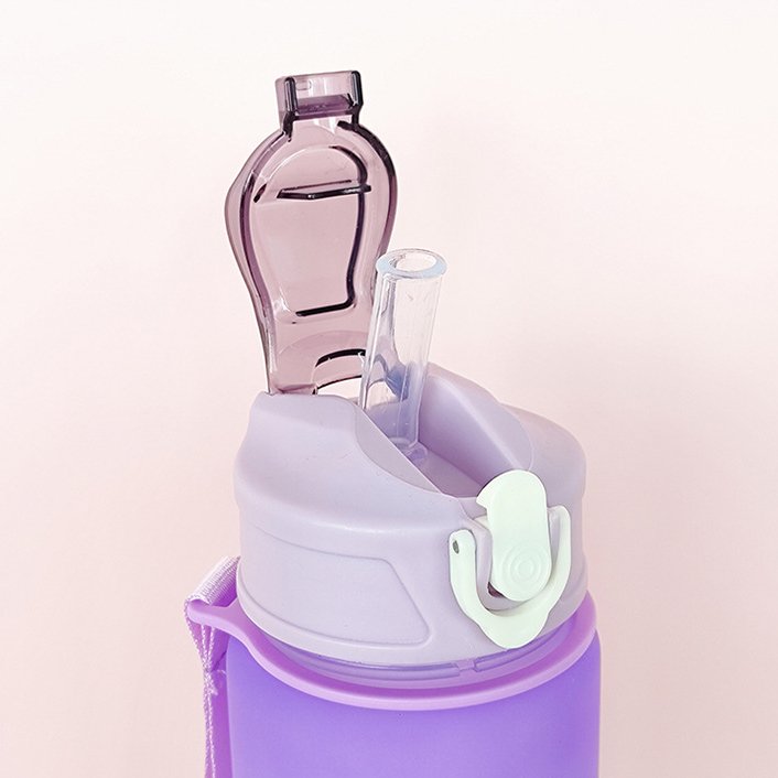 Portable Gym Girls Water Bottles 32oz Motivational Sports Water Bottle with Straw and Time Marker Leakproof New Water Bottle