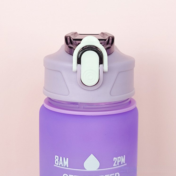 Portable Gym Girls Water Bottles 32oz Motivational Sports Water Bottle with Straw and Time Marker Leakproof New Water Bottle