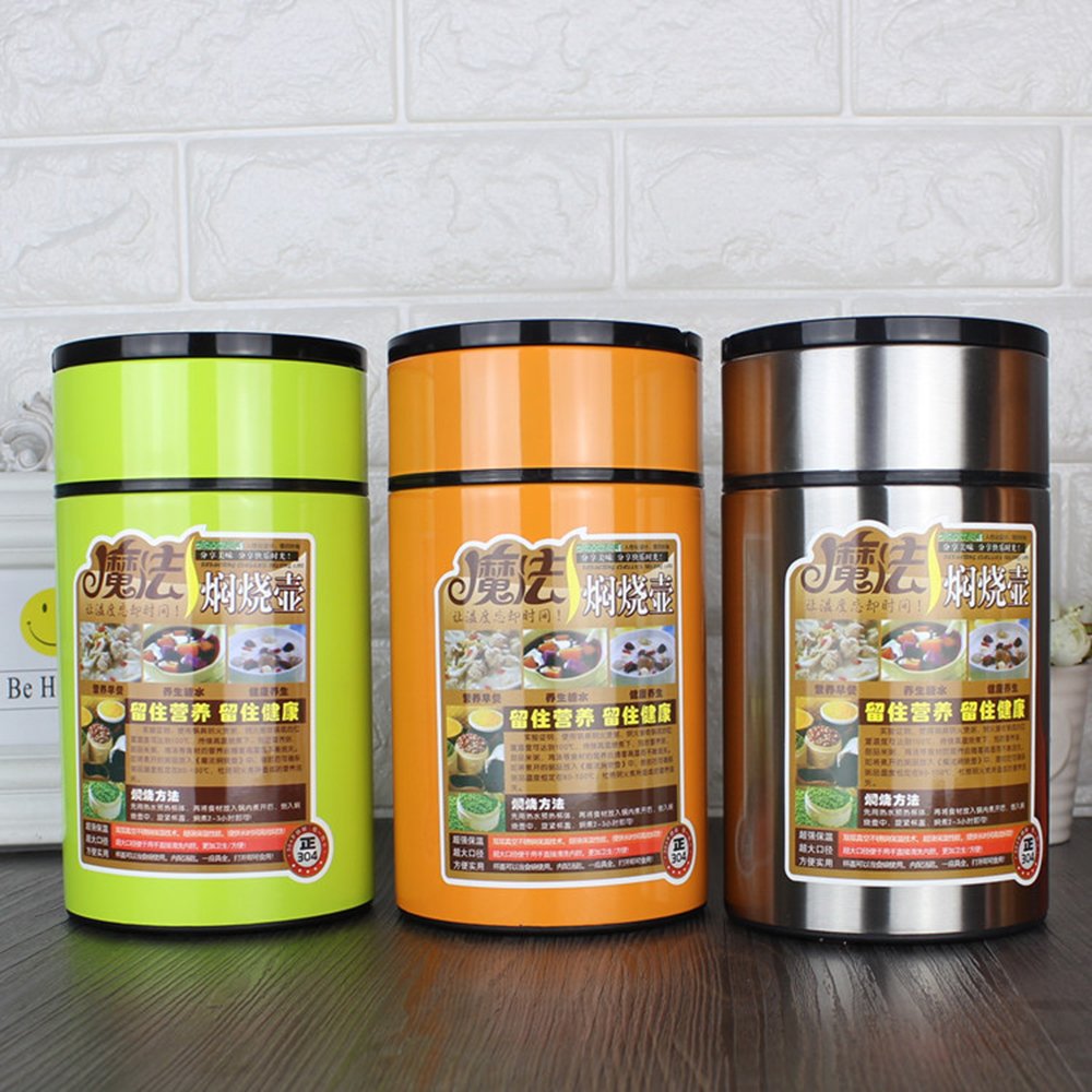 Wholesale Stainless Steel 304 Braised Beaker Thermos Water Bottle Vacuum Flask For Kids Lunch Box Food Jar