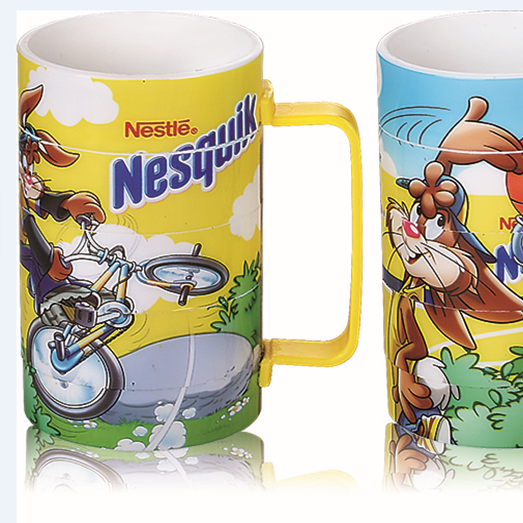 food grade BPA free election promotional gift 280 ml plastic puzzle mug