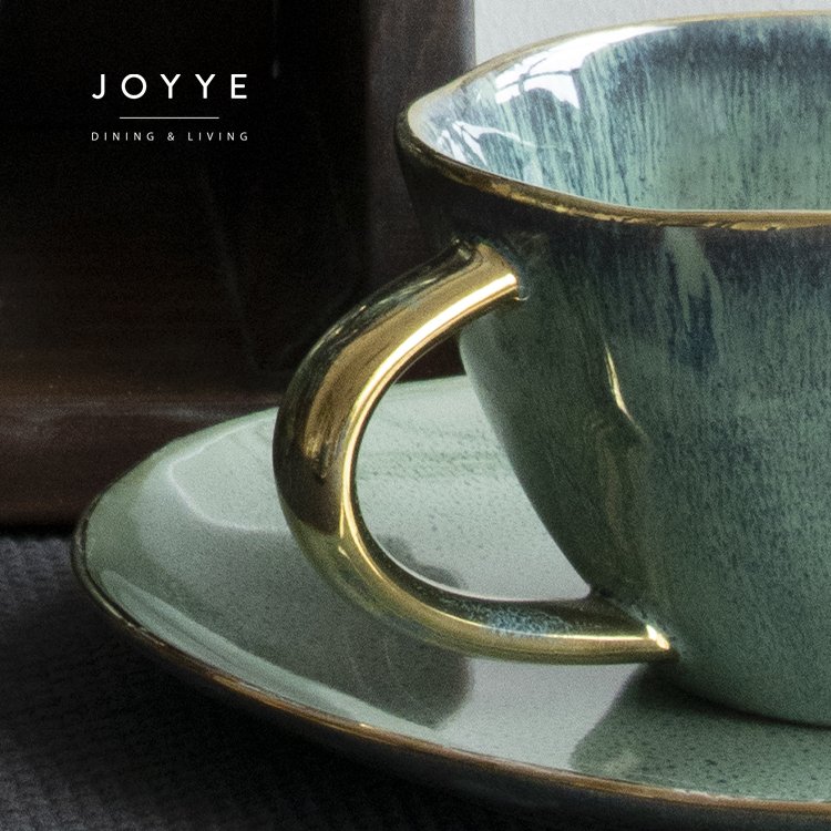 Joyye wholesale personalised japanese style vintage cafe cups porcelain custom tea coffee ceramic mugs