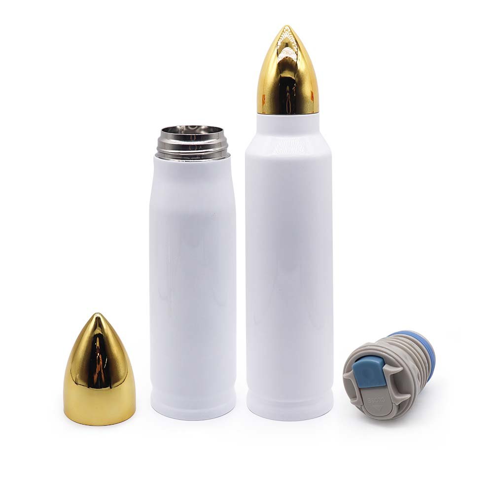 warehouse US 500 ml 1000 ml vacuum insulted double wall stainless steel blank sublimation bullet tumbler