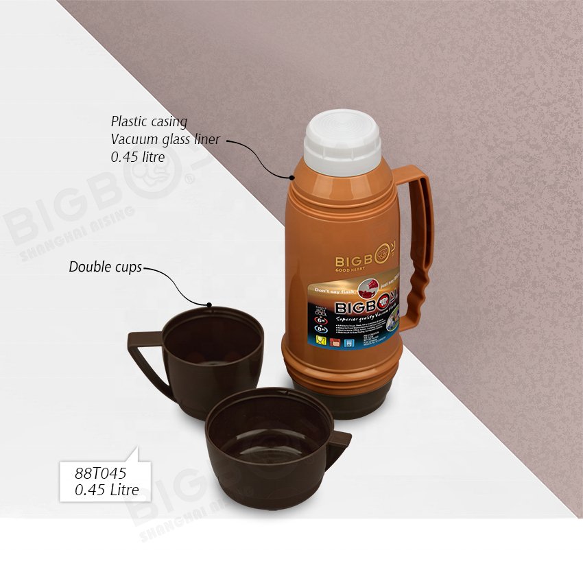 Vacuum Flask BIGBOY Brand Plastic Casing Glass Refill Flask bottle COFFEE POT