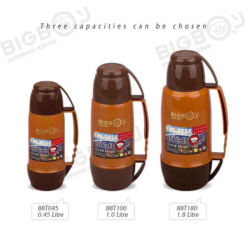 Vacuum Flask BIGBOY Brand Plastic Casing Glass Refill Flask bottle COFFEE POT