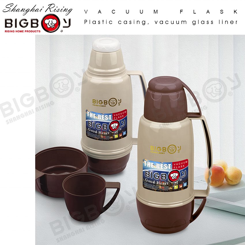 Vacuum Flask BIGBOY Brand Plastic Casing Glass Refill Flask bottle COFFEE POT