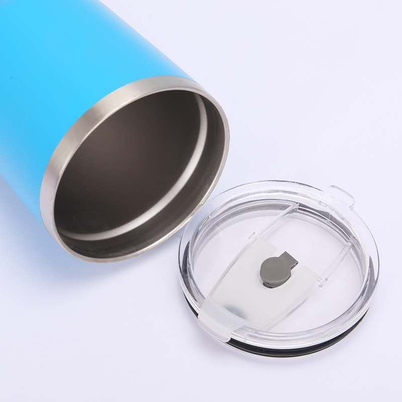 Customized Logo 20oz Colorful Double Wall Stainless Steel 304 Vacuum Insulated Coffee Mug Car Tumbler with lid