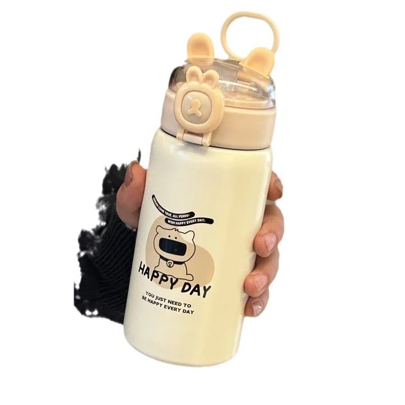 New Stylish Cartoon Logo Most Popular Sublimation Hot Selling Stainless Steel Insulated Vacuum Thermos Cup Travel Mugs