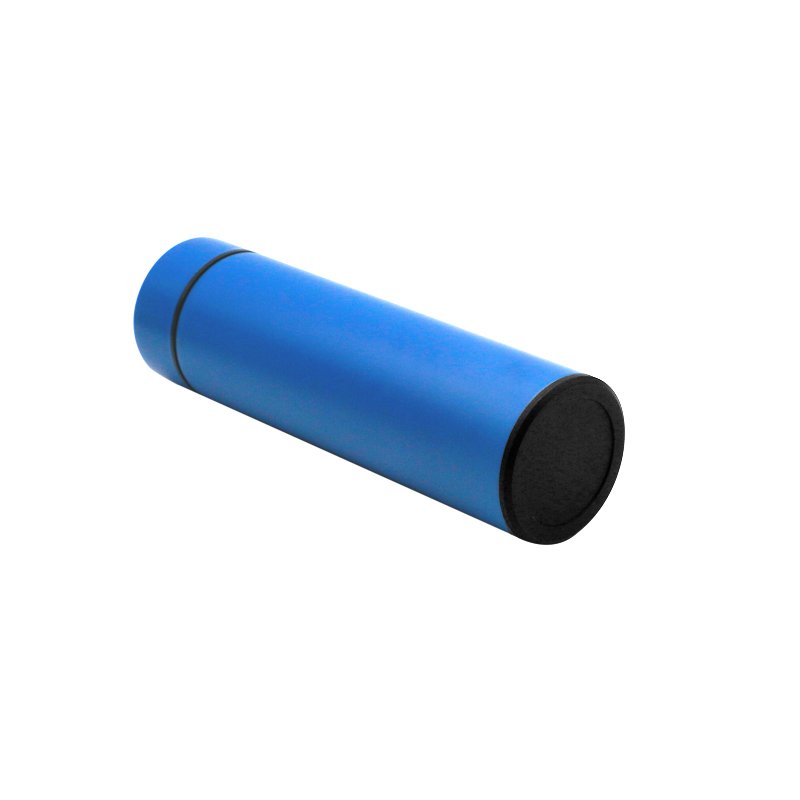 Temperature display double wall designed vacuum stainless steel water bottle with lid