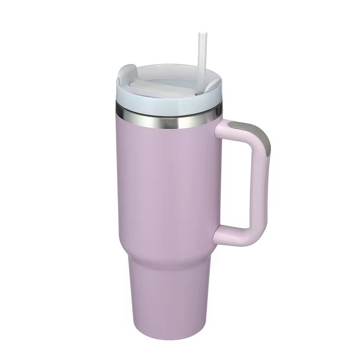 Custom Logo 40oz Vacuum Flask Thermos Double Wall Stainless Steel Insulated Travel Mug Car Thermal Tumbler Handle Water Bottle
