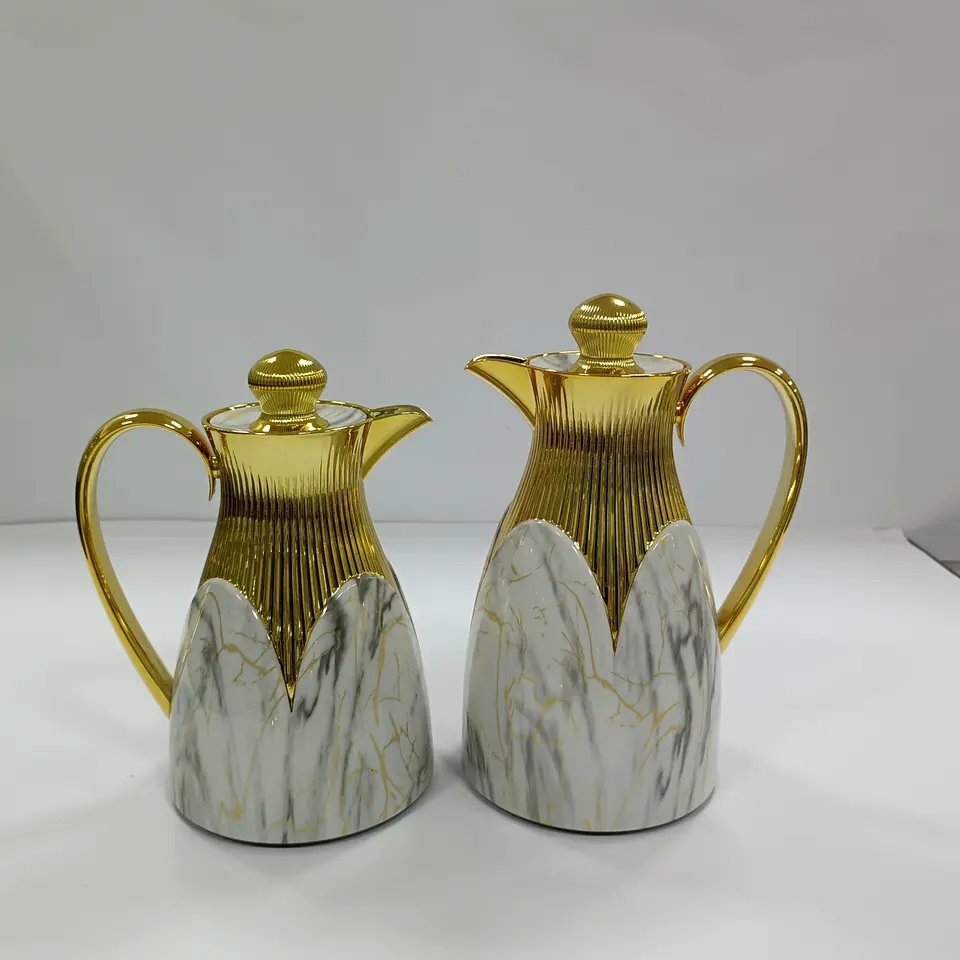 OEM/ODM Golden high quality ABS PU + Stainless Steel coffee pot office 1000,ml vacuum flask coffee bean