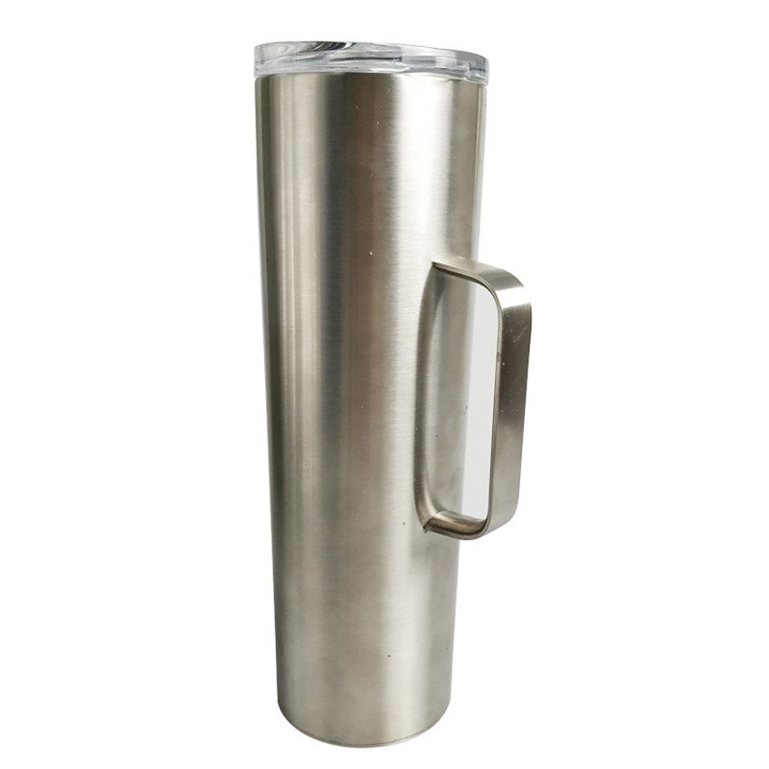 New 20oz 30oz Stainless Steel Tumbler Vacuum Insulated Double Wall Travel Mug Sublimation Blank Cafe Mug with Lid and Handle