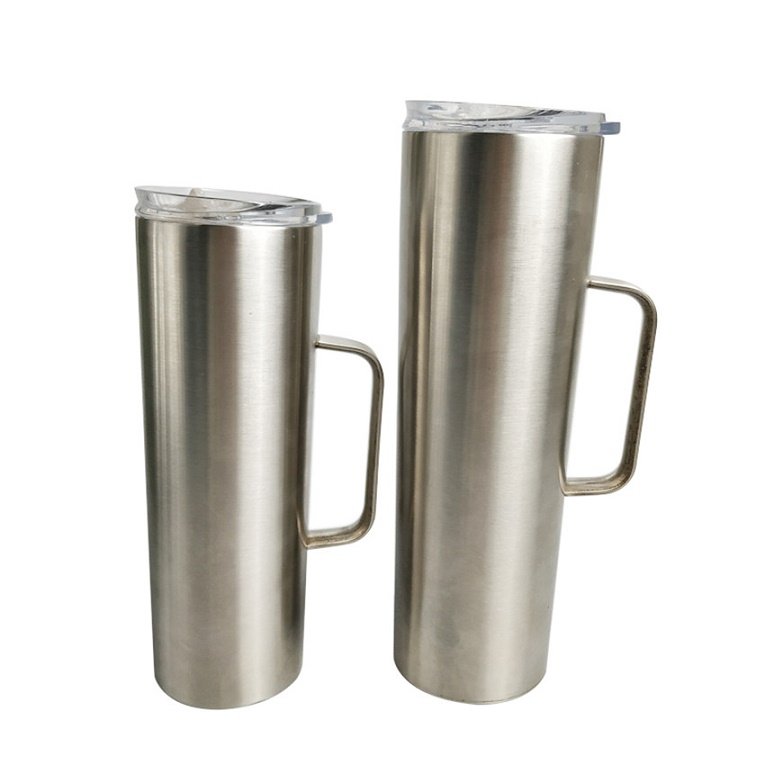 New 20oz 30oz Stainless Steel Tumbler Vacuum Insulated Double Wall Travel Mug Sublimation Blank Cafe Mug with Lid and Handle