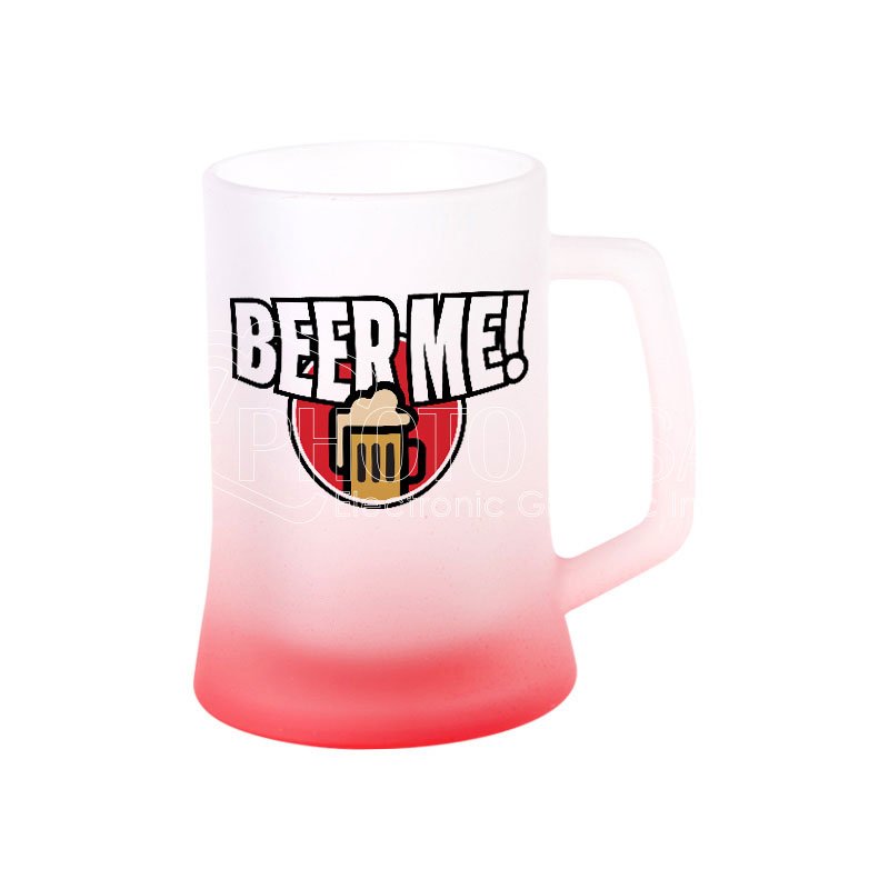 500 ml ORCA Coating Sublimation Blank Gradient Color Frosted Glass Beer Mug Beer Cup