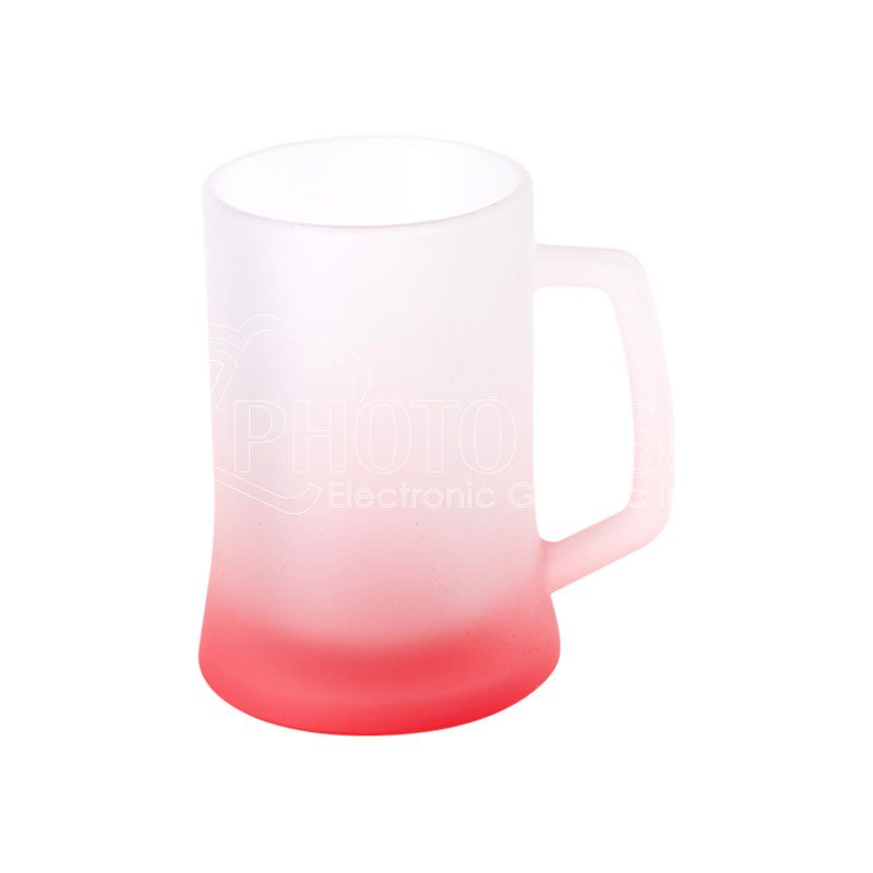 500 ml ORCA Coating Sublimation Blank Gradient Color Frosted Glass Beer Mug Beer Cup