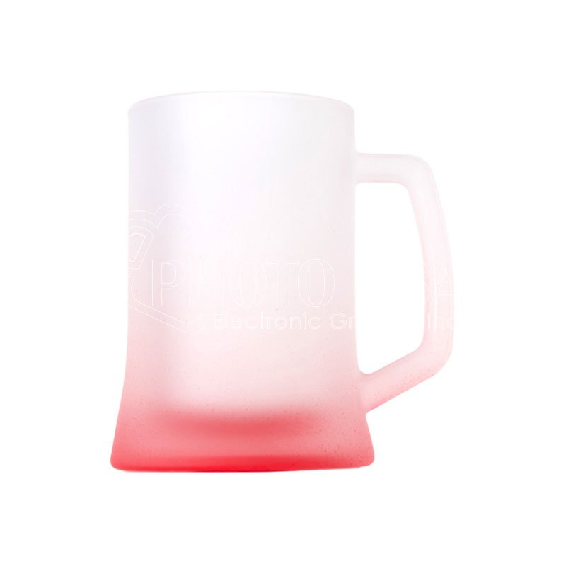 500 ml ORCA Coating Sublimation Blank Gradient Color Frosted Glass Beer Mug Beer Cup