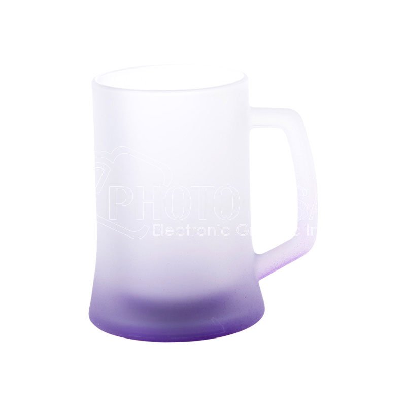500 ml ORCA Coating Sublimation Blank Gradient Color Frosted Glass Beer Mug Beer Cup