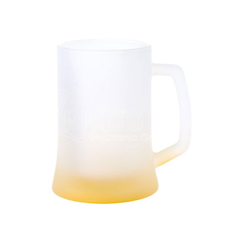 500 ml ORCA Coating Sublimation Blank Gradient Color Frosted Glass Beer Mug Beer Cup