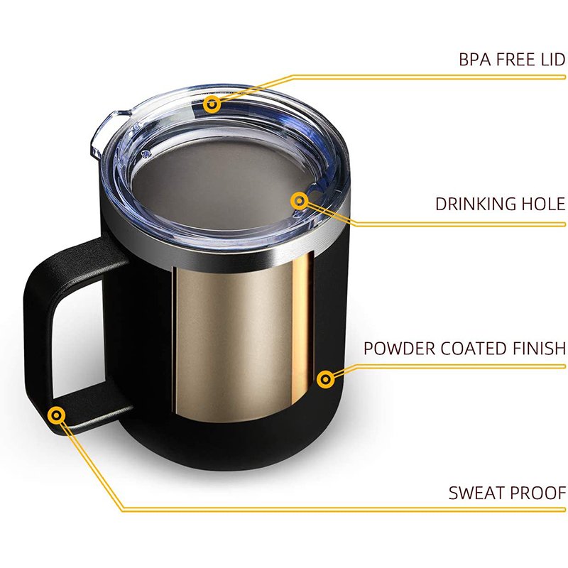 Wholesale 13oz Custom 304 Double Wall Stainless Steel Vacuum Insulated Thermos Coffee Mug