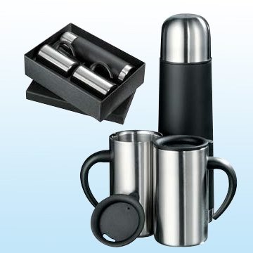 Good Quality Drinkware Set Popular Stainless Steel Vacuum Flask Thermos Mug Gift Set