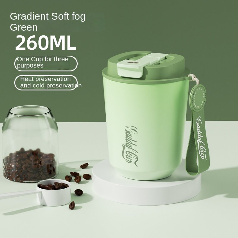 New Style Travel Metal Cups Insulated Vacuum Flask Mug Double Walled Thermos Stainless Steel Coffee Mugs With Lid