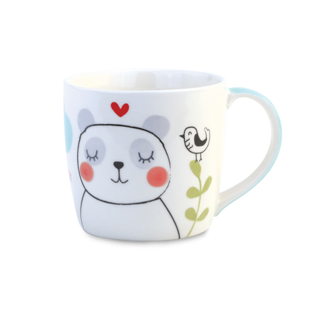 Ceramic Animal Mug 10 Oz. from Thailand Hand Painted Stoneware