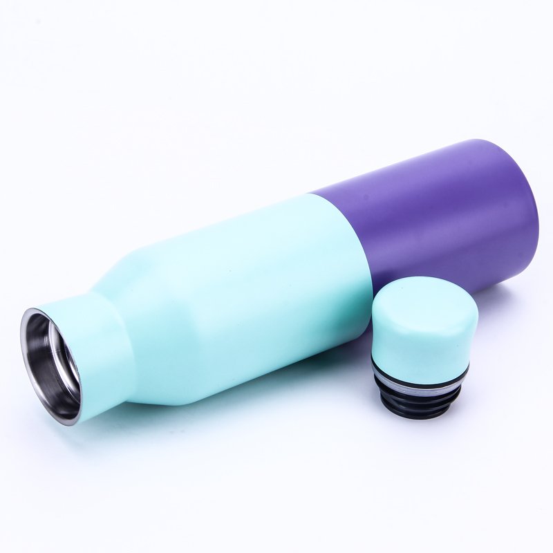 Customized Color 650ML Stainless Steel Vacuum Flask Insulated thermos Sport Water Bottle for Bicycle