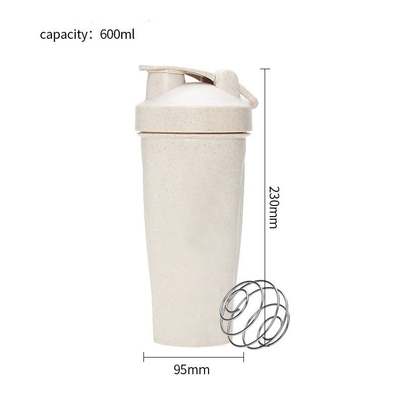 20oz/600ml Eco-friendly Durable & Portable Pre & Post Workout Protein Shaker Bottle Camping Gym Water Bottles Custom Logo Adults
