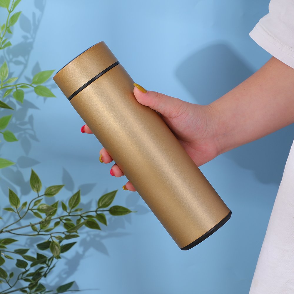 Business Gift Custom Logo Water Bottle Cup Digital Temperature Display Smart Thermos Mugs 304 Stainless Steel Vacuum Flask
