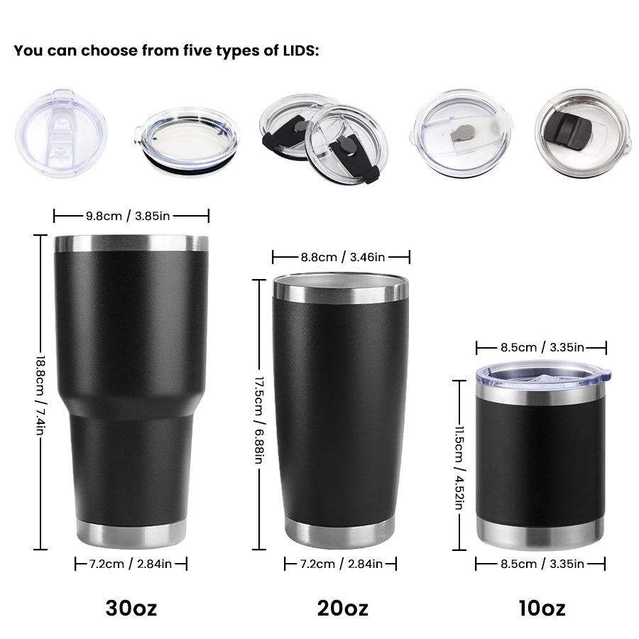 Wholesale 30oz 20oz Tumblers Stainless Steel Termos Double Wall Vacuum Vasos Keep Cold Glasses Cups 30 20 14 10 Oz Wine Mug