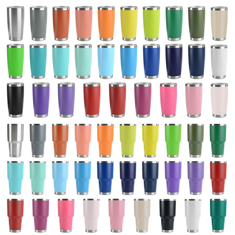 Wholesale 30oz 20oz Tumblers Stainless Steel Termos Double Wall Vacuum Vasos Keep Cold Glasses Cups 30 20 14 10 Oz Wine Mug