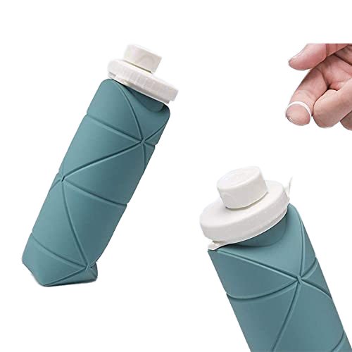 Silicone Foldable Cup Travel Water Bottle Sports Lightweight Durable bottle for Gym Camping Hiking