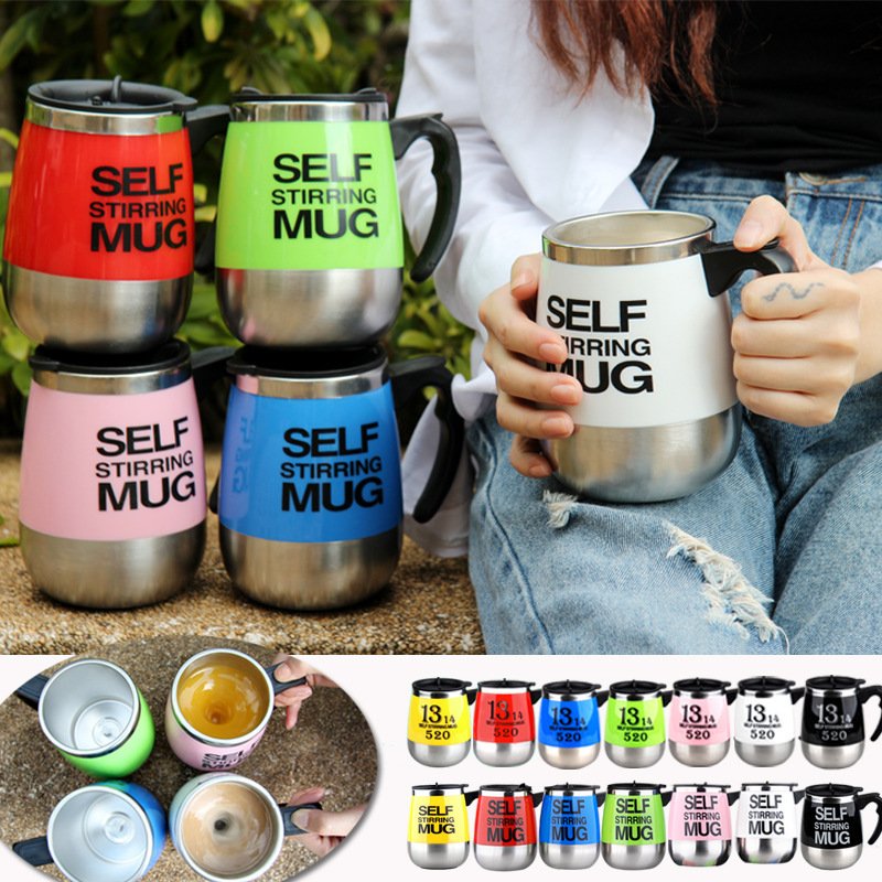 Automatic Blender Coffee Cups Stainless Steel Magnetic Mug Coffee Milk Smart Mixer Portable Auto Self Stirring Coffee Mug Cup