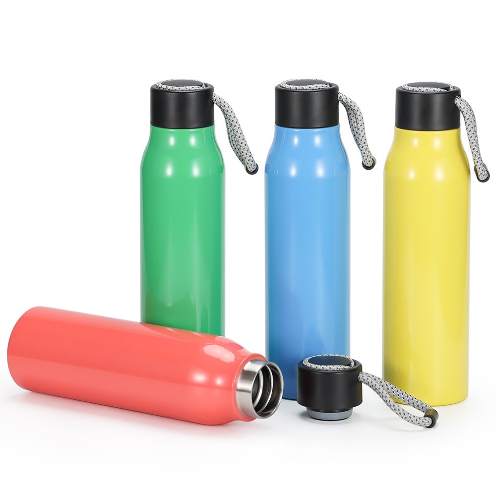 Gym Wholesale vacuum flask insulated water bottle Double Wall stainless steel water bottle With rope