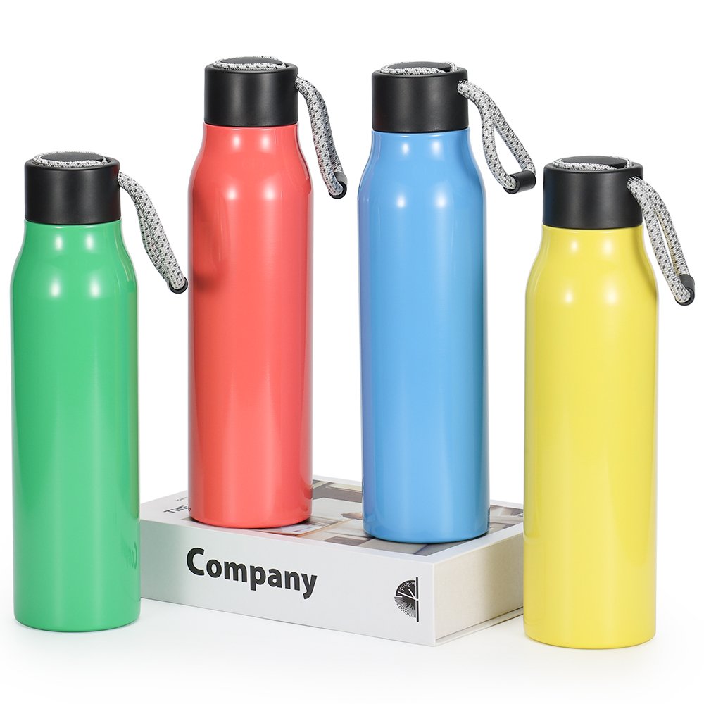 Gym Wholesale vacuum flask insulated water bottle Double Wall stainless steel water bottle With rope