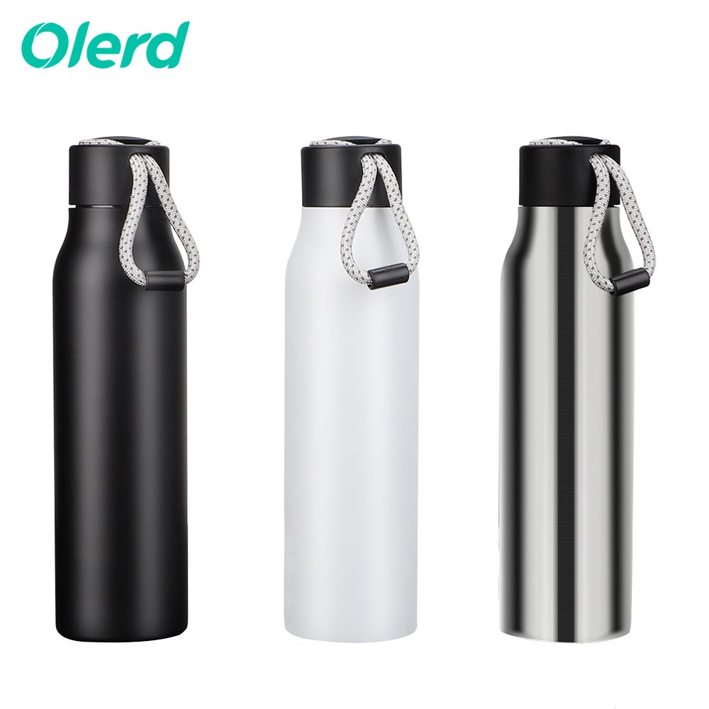 Gym Wholesale vacuum flask insulated water bottle Double Wall stainless steel water bottle With rope