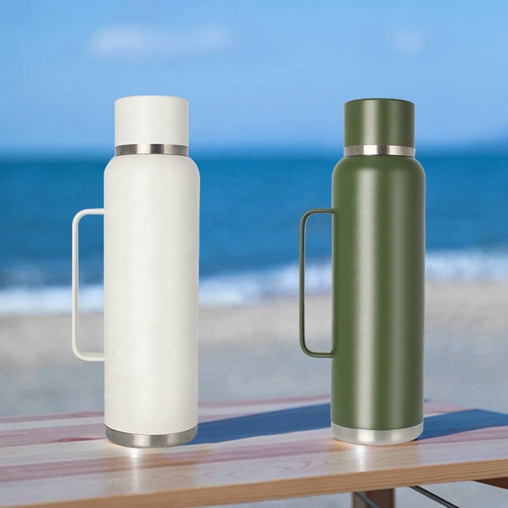50 oz Roaring Beer Hot Outdoor Garrafa flask Kettle Kettle Stainless steel vacuum water bottle with drink cup