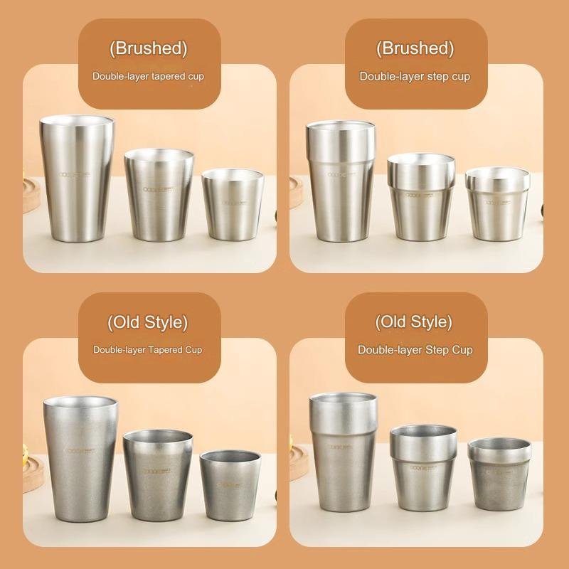 Nicety Eco-Friendly Stainless Steel Water Mug for Kids Double Wall Outdoor Metal Cup with Wheat Material Laser Logo