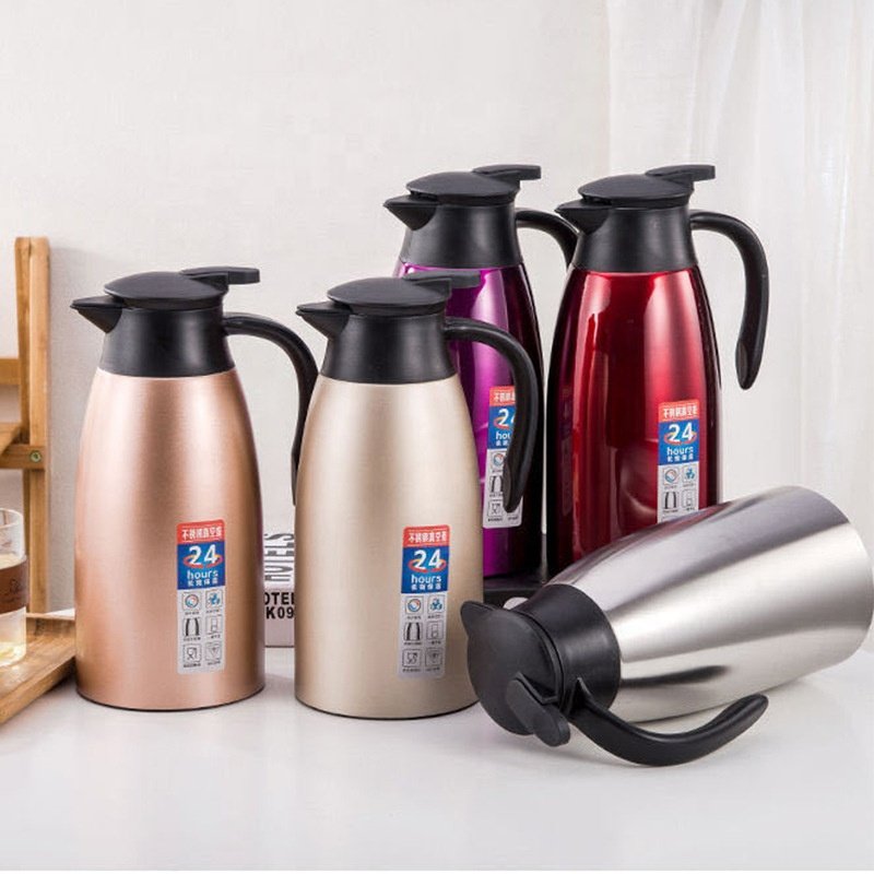 Insulated Vacuum Flask 1.5L 2L Thermos Coffee And Tea Vacuum Flasks Kettle