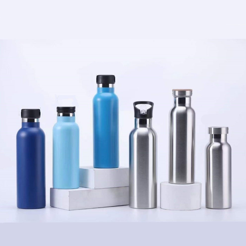 Vacuum Insulated Water Bottle Big Mouth Lid Hook Double Wall Stainless Steel Travel Are Available 350ml/500ml/600ml/750ml/1000ml
