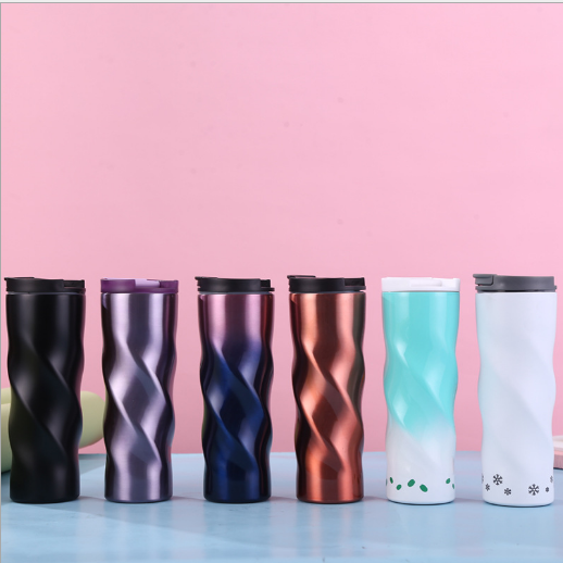 unique stainless steel vacuum insulated mug isotherme thermos with lid with custom logo BPA free 16oz star bucks