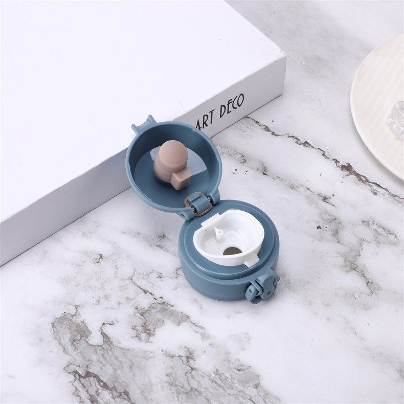 500ml Simple Changing Color Insulated Stainless Steel Kids Thermos Bottle Vacuum Flask With Boucing Lid